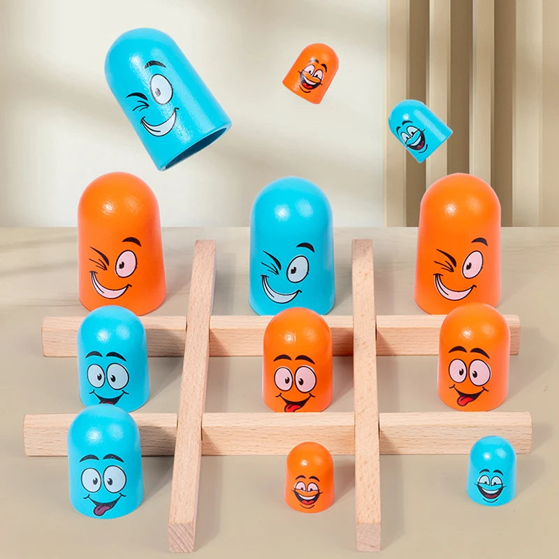 Tre i rad figurer