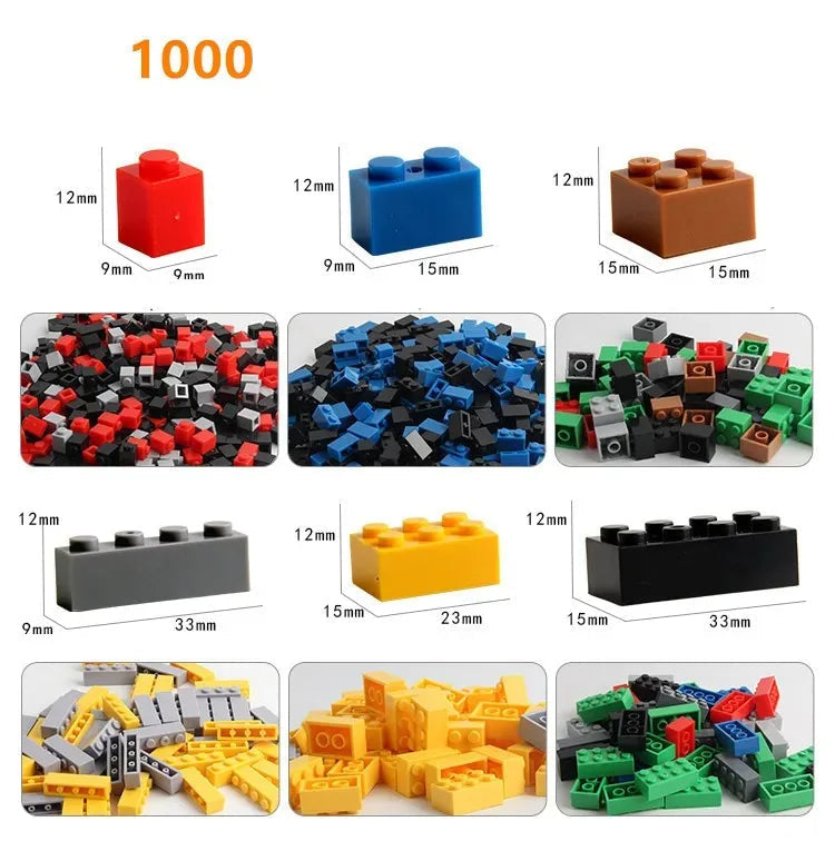 Byggklossar - 500/1000 st